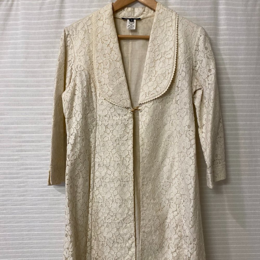Cream duster jacket